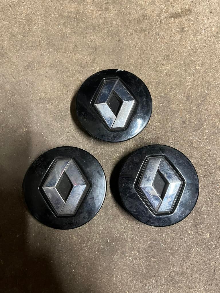 Renault naafkapjes zwart, Auto diversen, Wieldoppen, Ophalen of Verzenden, Gebruikt