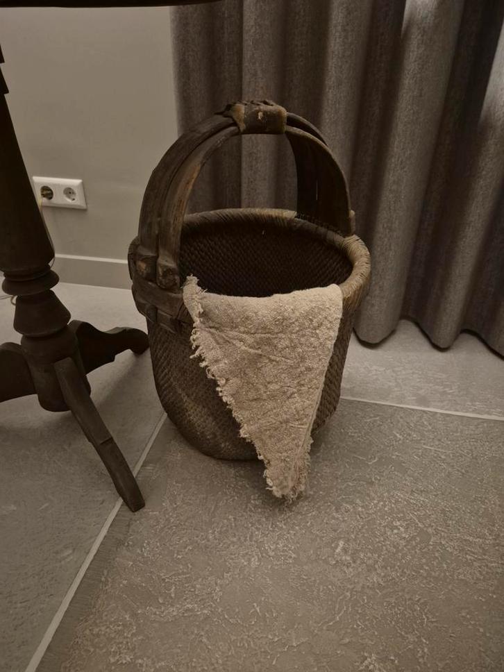 Leemmand met doek, Huis en Inrichting, Woonaccessoires | Kisten, Gebruikt, Minder dan 50 cm, Minder dan 50 cm, Minder dan 50 cm