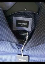 WAM classic donkerblauw nieuw overhemd 3XL 100% katoen blauw, Ophalen of Verzenden, Zo goed als nieuw, Blauw