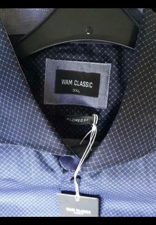 WAM classic donkerblauw nieuw overhemd 3XL 100% katoen blauw, Kleding | Heren, Overhemden, Zo goed als nieuw, Blauw, Ophalen of Verzenden