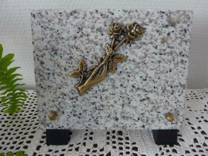 nieuwe granieten gedenksteen graf woning graniet hand rozen, Sieraden, Tassen en Uiterlijk, Edelstenen, Nieuw, Ophalen