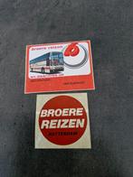 3575 Broere Reizen Stickers - Rotterdam, Ophalen of Verzenden, Gebruikt, Bedrijf of Vereniging