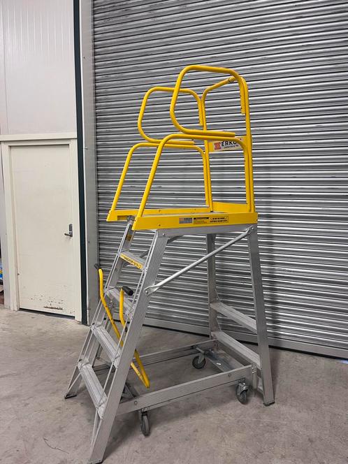Stockmaster Navigator Magazijntrap - Mobiel & Stabiel, Zakelijke goederen, Machines en Bouw | Liften, Steigers en Ladders, Ophalen of Verzenden