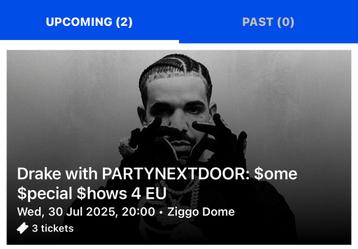 Drake Tickets - 30 Juli - 440 euro  beschikbaar voor biedingen