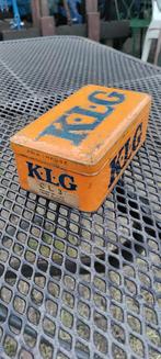 Mooi KLG bougie blik citroen peugeot mosquito velosolex, Ophalen of Verzenden