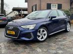 Audi A3 Sportback 30 TFSI 2xS-line autom ecc,1/2leer,navi,le, Euro 6, Blauw, 23 km/l, Origineel Nederlands