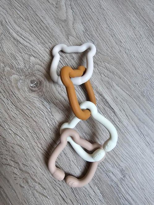 Jollein siliconen speelgoedringen 20x7 cm Teddy Bear beer, Kinderen en Baby's, Speelgoed | Babyspeelgoed, Zo goed als nieuw, Overige typen