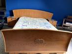 Vintage tweepersoonsbed, Huis en Inrichting, Slaapkamer | Bedden, 190 cm of minder, Gebruikt, Overige maten, Jaren vijftig
