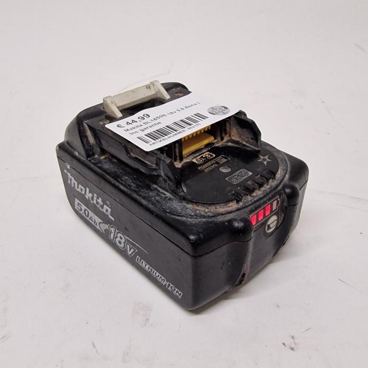 Makita BL1850B 18v 5.0 Accu | Inc garantie, Doe-het-zelf en Verbouw, Gereedschap | Handgereedschap, Zo goed als nieuw