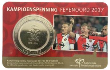 Kampioenspenning feyenoord 2017 in coincard beschikbaar voor biedingen