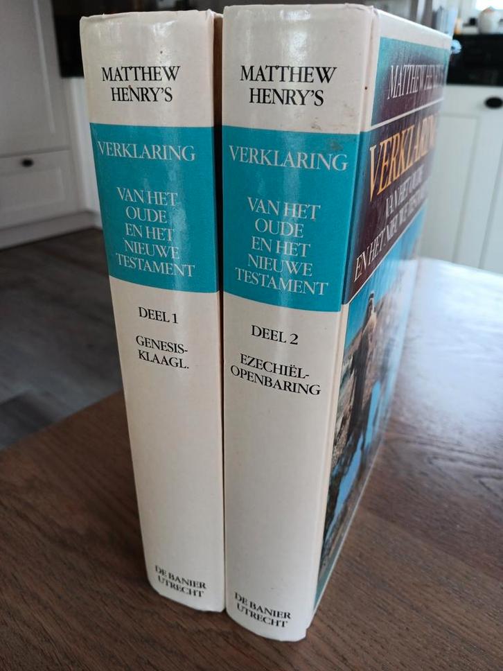 Matthew Henry - Verklaring van het oude en nieuwe Testament, Boeken, Godsdienst en Theologie, Zo goed als nieuw, Ophalen of Verzenden