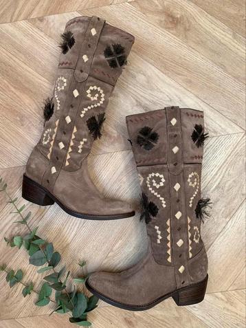 Janet & Janet hoge cowboylaarzen 40 western boots laarzen beschikbaar voor biedingen