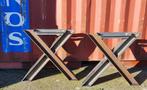 2 Tafel poten, gemaakt van HEA balk, Ophalen, Dieselstraat 8, 50 tot 100 cm, Metaal