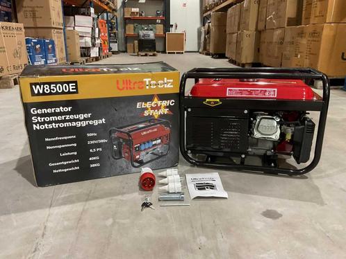 Ultratoolz W8500E benzine Stroomgenerator elektrsische start, Doe-het-zelf en Verbouw, Aggregaten, Nieuw, Benzine, Elektrisch startend