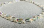 vintage ketting choker bergkristal Aurora Borealis facet, Met kristal, Overige kleuren, Ophalen of Verzenden, Zo goed als nieuw