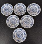 Blue Heritage gebaksbordjes, zes stuks, Ophalen of Verzenden, Zo goed als nieuw, Porselein, Bord of Schaal