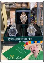 Ronny's iced-out DJ’s, Overige merken, Staal, Met bandje, Polshorloge