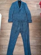 Zeer mooi blauw stretch pak kostuum elastische tailleband, Blauw, Maat 48/50 (M), Ophalen of Verzenden, Zuitable