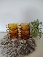 Retro Amberkleurige Soepkommen - Set van 6, Ophalen of Verzenden, Gebruikt