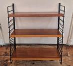Vintage design houten boekenrek wandrek., Huis en Inrichting, Ophalen of Verzenden, Gebruikt