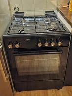 Everglades Gasfornuis met hete luchtoven - Zwart - 60cm, Ophalen, Gebruikt, Hete lucht, Oven met grill