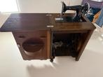 Antieke Gazelle naaimachine in kast met transportkist, Ophalen of Verzenden