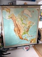 Wandkaart Noord-Amerika - Luctor Baarn, Gelezen, Ophalen of Verzenden, Landkaart, Luctor Baarn