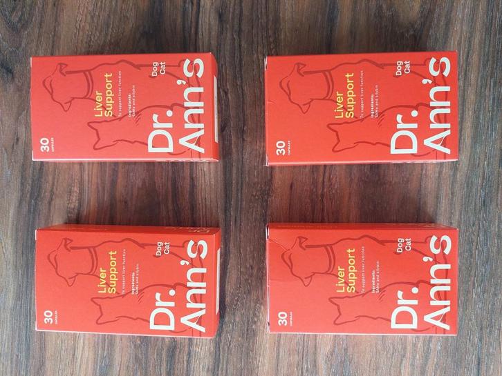 4 volle doosjes met Dr Ann's liver support, Dieren en Toebehoren, Dierenvoeding, Hond, Verzenden