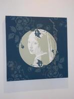 Canvas "Meisje met de Parel" blauw, Ophalen of Verzenden, Nieuw