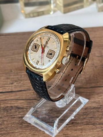 Vintage montdor chronograaf 37mm valjoux landeron watch beschikbaar voor biedingen