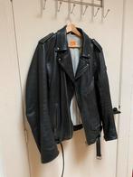 Hugo Boss Orange black leather biker jacket EU52, Kleding | Heren, Jassen | Zomer, Ophalen of Verzenden, Maat 56/58 (XL), Hugo Boss