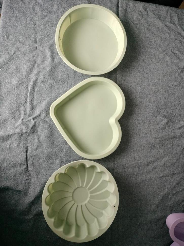 Siliconen Bakvormen - Cake & Chocolade, Hobby en Vrije tijd, Taarten en Cupcakes maken, Zo goed als nieuw, Bakvorm, Ophalen of Verzenden