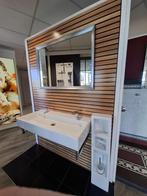 wastafel V&B Memento 100x47 met ceramicplus 2 kraangaten, 100 tot 150 cm, Zo goed als nieuw, Wasbak of Wastafel, 25 tot 50 cm