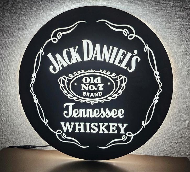 Mooie JACK DANIELS reclame verlichting lamp lichtbak, Verzamelen, Merken en Reclamevoorwerpen, Nieuw, Lichtbak of (neon) lamp