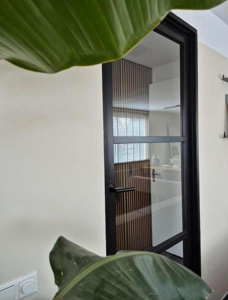 Hardhouten steellook deur incl deurbeslag, Doe-het-zelf en Verbouw, Deuren en Horren, Binnendeur, 200 tot 215 cm, Hout, Ophalen