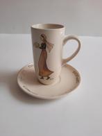 Espressokop en schotel koffiekopje Jet ter Stege, Ophalen of Verzenden, Zo goed als nieuw, Overige stijlen, Kop(pen) en/of Schotel(s)