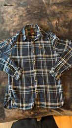 Superdry blouse - large, Blauw, Ophalen of Verzenden, Halswijdte 41/42 (L), Gedragen