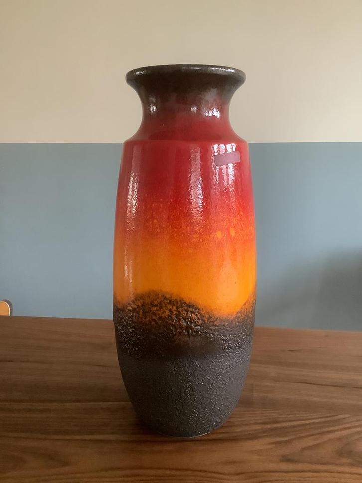 Grote XXL vaas / vloervaas van Scheurich WG, Huis en Inrichting, Woonaccessoires | Vazen, Zo goed als nieuw, Rood, Minder dan 50 cm