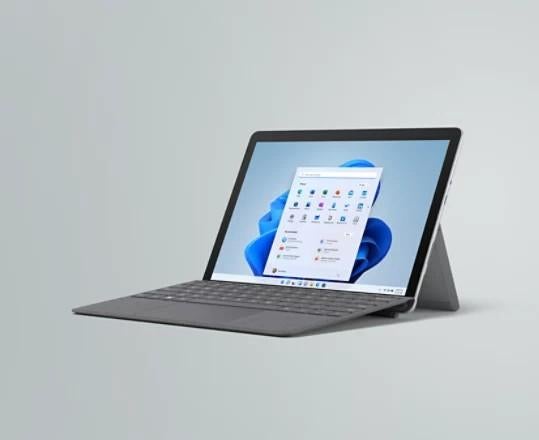 Microsoft Surface Go 3 + Toetsenbord + Adapter, Computers en Software, Windows Tablets, Gebruikt, Wi-Fi, Usb-aansluiting, Ophalen