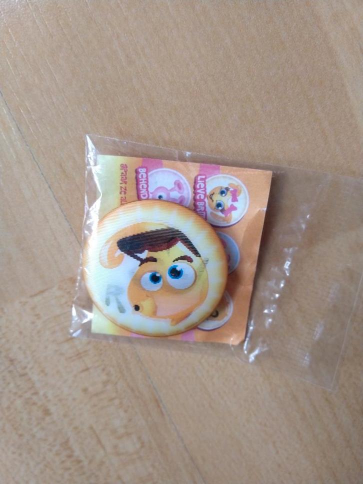 Nieuw: Stoere Bas van Bubbel buttons, nog geseald., Verzamelen, Speldjes, Pins en Buttons, Nieuw, Overige onderwerpen, Ophalen of Verzenden