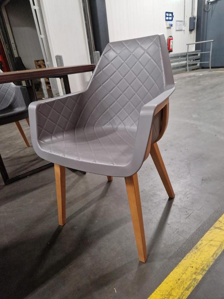 Riviera Maison Amsterdam City Dining Chair. Grijs, Huis en Inrichting, Stoelen, Zo goed als nieuw, Eén, Hout, Kunststof, Grijs