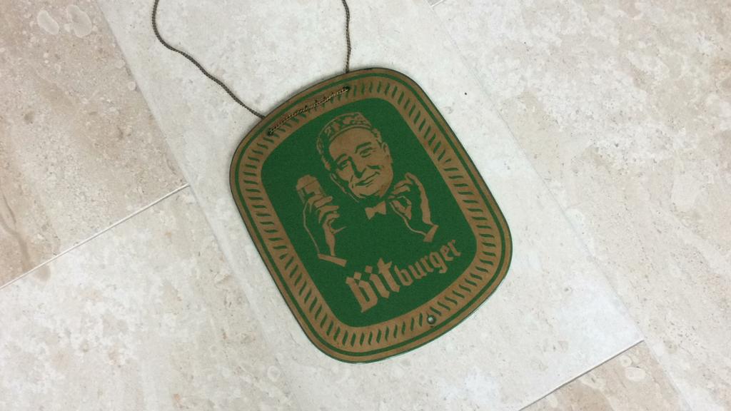 Recl.bord Bitburger., Ophalen of Verzenden, Zo goed als nieuw, Reclamebord