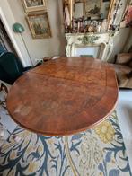 Antieke ovale uitschuifbare eettafel, Ophalen, Gebruikt, 100 tot 150 cm, Vijf personen of meer