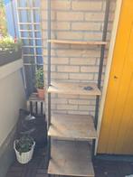 GRATIS Trapstelling/stelling hout voor buiten, Tuin en Terras, Ophalen, Gebruikt, IJzer