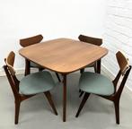 Vintage AWA Eetkamerset, Ophalen, Gebruikt, Vintage, 4 tot 6 stoelen