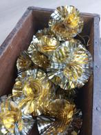 Vintage folie kerstballen goud BLOSSOM BROCANTE, Ophalen of Verzenden, Gebruikt