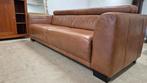 Cognac leren Montel 3 zits design bank direct beschikbaar!!, Huis en Inrichting, Banken | Bankstellen, Driepersoons, Ophalen of Verzenden