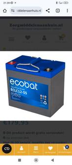 12V 55Ah deep cycle agm accu. deze kan tot 80 % ontladen wor, Watersport en Boten, Ophalen of Verzenden, Nieuw