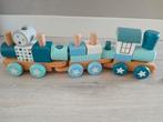 Houten Little Dutch speelgoed trein - blauw, Ophalen of Verzenden, Gebruikt, Duw- of Trekspeelgoed