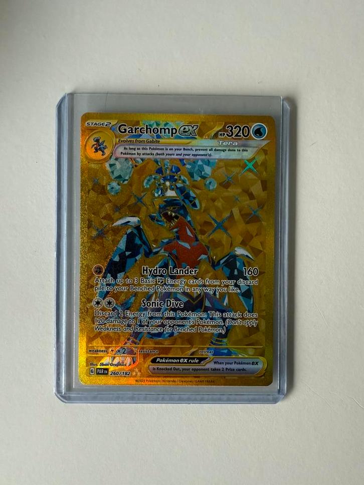 Pokemon Garchomp EX Paradox Rift 260/182 NM, Hobby en Vrije tijd, Verzamelkaartspellen | Pokémon, Zo goed als nieuw, Ophalen of Verzenden